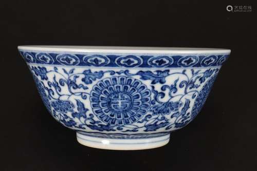 Chinese Blue and White Porcelain Bowl,