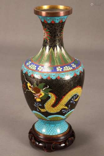 Chinese Cloisonne Vase,