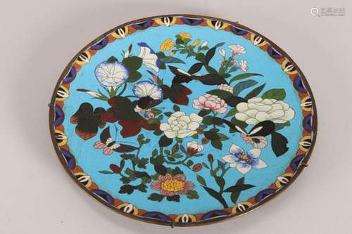 Japanese Late Meiji Cloisonne Charger,