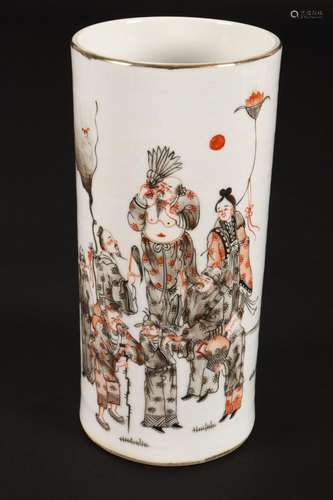 Chinese Porcelain Brush Pot,