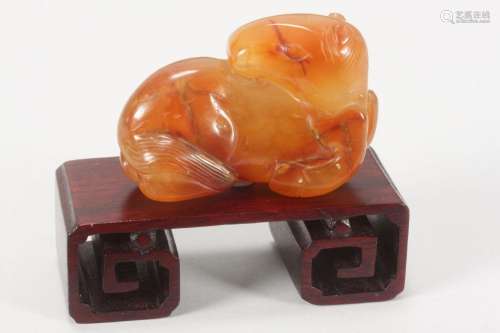 Chinese Carved Agate Horse,