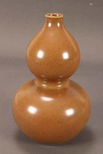 Chinese Double Gourd "Tea Glaze" Porcelain