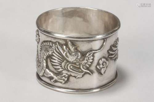 Chinese Export Silver Napkin Ring,
