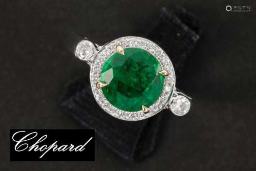 Chopard signed ring in white gold (18 carat) with a 2,17 car...