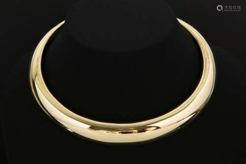 beautiful handmade necklace in yellow gold (18 carat)  -  14...