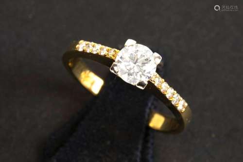 a 0,60 carat very high quality brilliant cut diamond set in ...