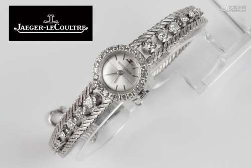 vintage Jaeger-LeCoultre marked ladies' wristwatch in white ...