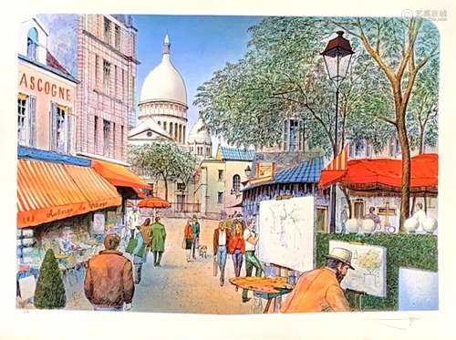 LITHOGRAPHIE "LE SACRÉ-COEUR" de ROLF RAFFLEWSKI (...