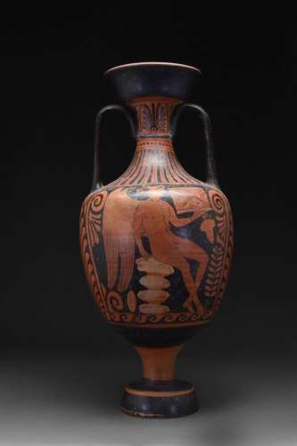 LARGE GREEK APULIAN RED-FIGURED AMPHORA