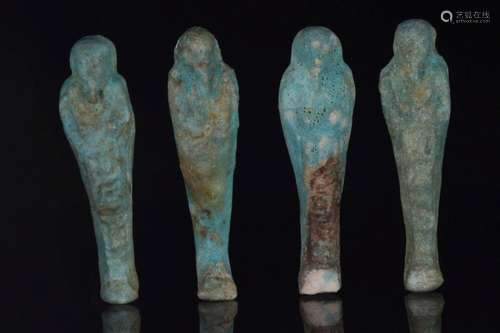 EGYPTIAN FAIENCE USHABTI GROUP