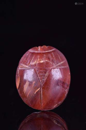 ANCIENT EGYPTIAN CARNELIAN SCARAB