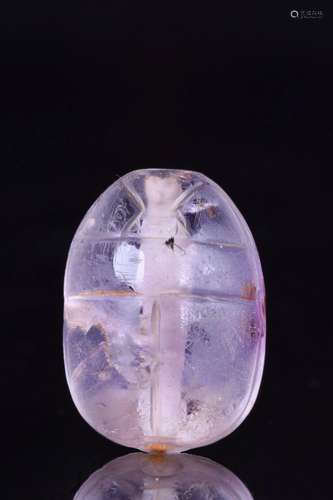 ANCIENT EGYPTIAN AMETHYST SCARAB