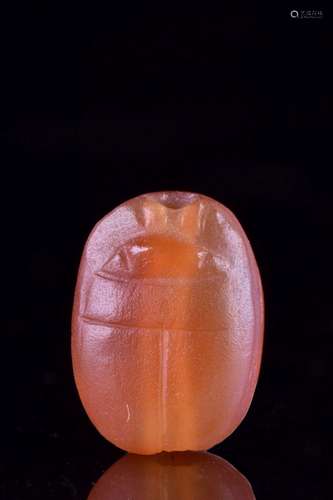 ANCIENT EGYPTIAN CARNELIAN SCARAB