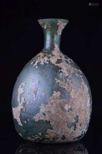 ANCIENT ROMAN GLASS FLASK