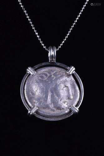 PHILLIP II OF MACEDONIA TETRADRACHM COIN PENDANT