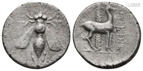 IONIA, EPHESOS, CA. 202-150 BC, MAGISTRATE ERMOTREPHES, AR D...