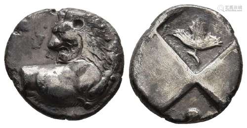 THRACE, CHERSONESUS, CA. 357-320 BC, AR HEMIDRACHM