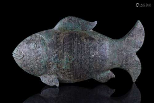 ANCIENT DONG SON BRONZE FISH