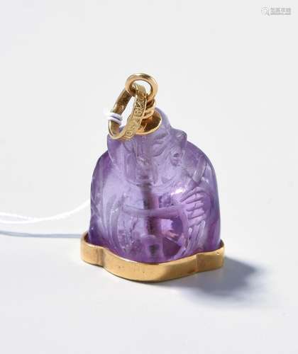 Amethyst-Buddha-Anhänger