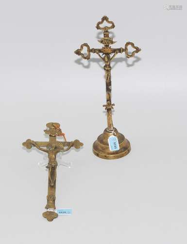 Lot: Standkreuz und Kruzifix