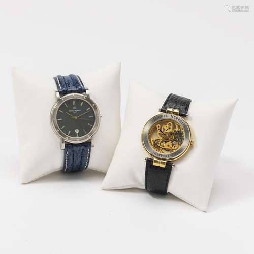 A pair of Michel Herbelin wristwatches