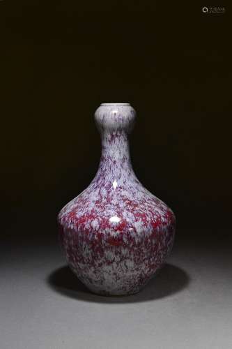 Kiln glazed garlic bottle