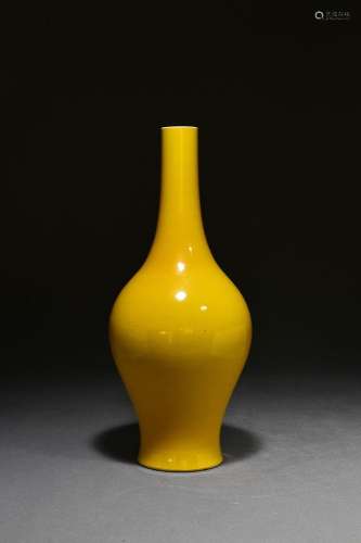 Lemon yellow glaze water purification bottle