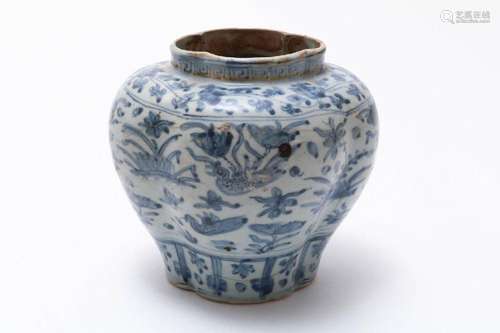 Porseleinen Swatow pot