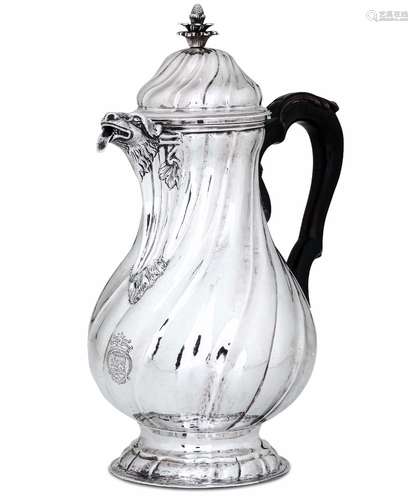 A silver coffee pot, Milan, 1780 ca.