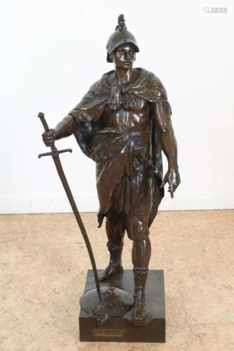 Bronzen sculptuur "Le Devoir"
