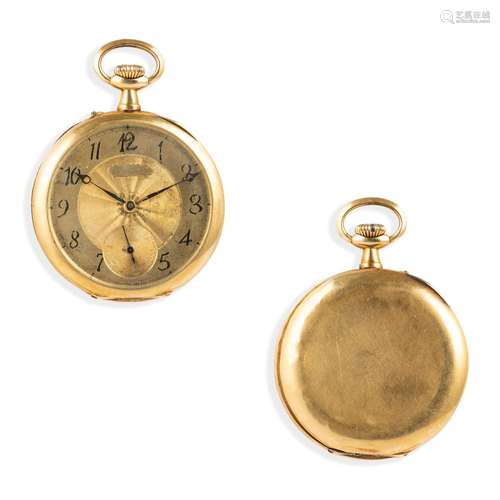 HAUSMANN & CO, OROLOGIO DA TASCA IN ORO, SVIZZERA 1920 C...