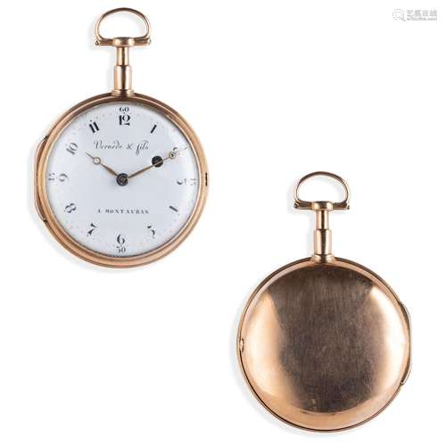 VERNEDE & FILS, OROLOGIO DA TASCA IN ORO, FRANCIA 1770 C...