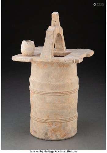 A Chinese Ceramic Well Model 13-1/2 x 7-1/4 inches (34.3 x 1...