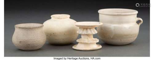 A Group of Four Chinese Ding Ware Miniature Vessels 2-1/2 x ...