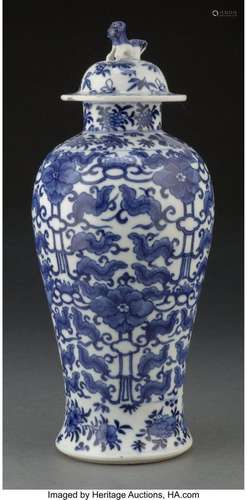 A Chinese Blue and White Covered Jar