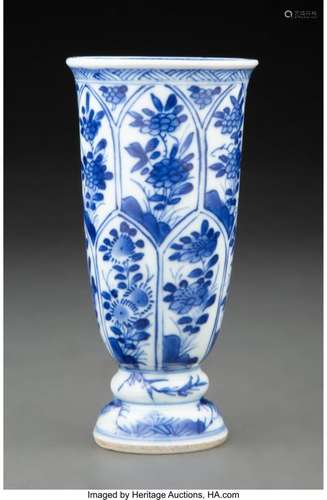 A Small Chinese Blue and White Vase