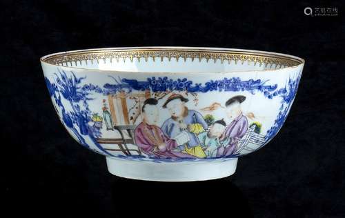 A ‘FAMILLE ROSE’ PORCELAIN LARGE BOWL