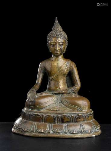 A COPPER ALLOY BUDDHA