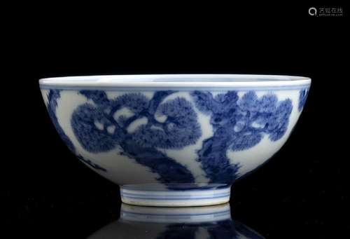 A 'BLUE AND WHITE’ PORCELAIN BOWL