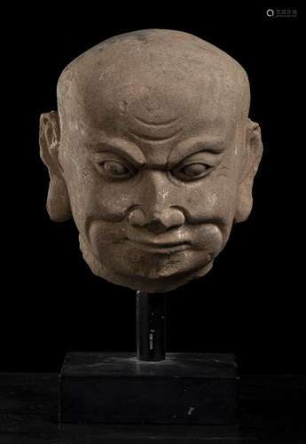 A STONE HEAD OF A LOHAN