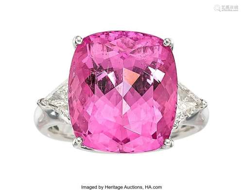 H. Stern Pink Tourmaline, Diamond, White Gold Ring  Stones: ...