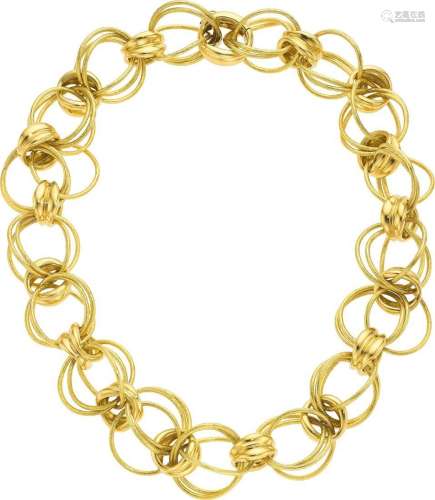 Tiffany & Co. Gold Necklace  Metal: 18k gold Marked: Tif...