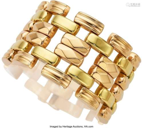 Retro Gold Bracelet  Metal: 18k rose and yellow gold Weight:...