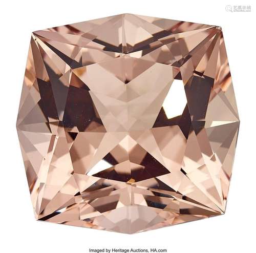 113.88 ct Morganite  Shape: Modified Cushion Brilliant Color...