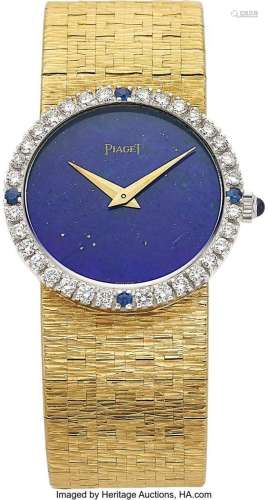 Piaget Diamond, Multi-Stone, Gold Watch  Case: 24 mm, round,...