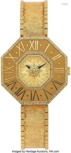 Gianmaria Buccellati Gold Oktachron Watch  Case: 25 mm, octa...