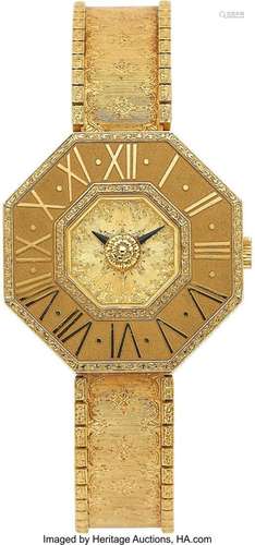 Gianmaria Buccellati Gold Oktachron Watch  Case: 25 mm, octa...