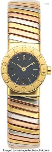 Bvlgari Gold Watch  Case: 19 mm, round, 18k gold, pressure c...