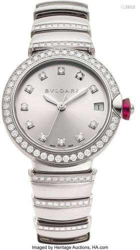 Bvlgari Diamond, White Gold Lvcea Watch  Case: 33 mm, round,...