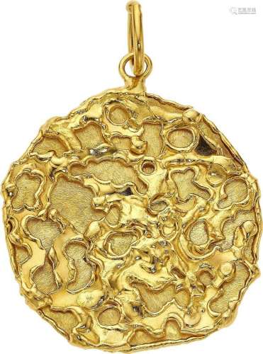 Jean Mahie Gold Pendant  Metal: 22k gold Marked: Jean Mahie ...